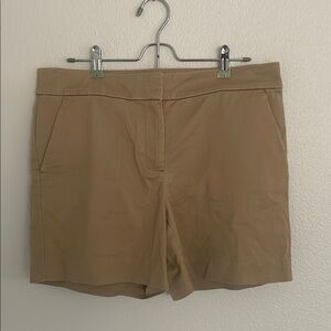 LOFT Tan Bermuda Shorts Tailored Dressy-Casual